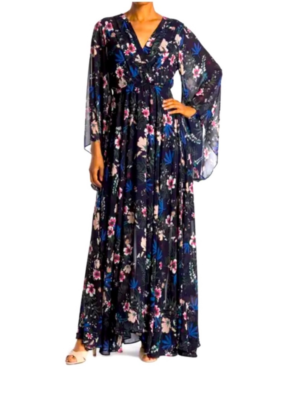 Meghan LA sunset maxi dress